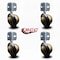Service Caster 3 Inch Windsor Antique Soft Tread Ball Caster - Corner Mount Bracket, 4PK SCC-GR01S30-DCR-WA-71678-4-CB90-4 - alternate 5
